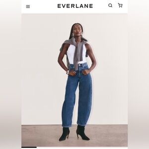 everlane way ocean high curve jean size 27R
